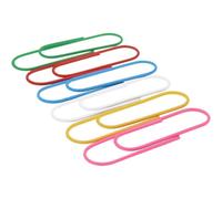 (As show, One size) Super Large Paperclips Colored Jumbo - 30 Pack 4 Inch Mega Paper Clips Holder Vinyl Coated Assorted Color, Multicolored Giant Big Sheet Holder for Fil