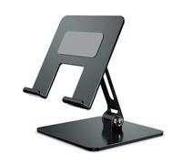 (As show, One size) Tablet Desktop Metal Stand, Heavy Duty Foldable Portable Stand, Travel Essentials for iPad Pro/Air/Mini, Surface Pro, 4.7''-13''