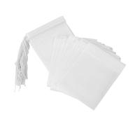 (As show, One size) Tea Bags Empty 100 Pieces Paper Tea Filter Bags Disposable Infuser with Drawstring, 2.75 x 3.54 inch / 7 x 9 cm
