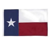 (As show, One size) Texas Flag 4x6 Heavy Duty Outdoor - Embroidered Sewn Heavy Duty 100% Nylon Flags Vivid Color - Brass Grommets and 4 Stitch Hemming USA Flag