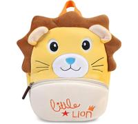 (As show, One size) Toddler Backpack For Boys, Chasechic Cute Cartoon Mini Plush Lightweight Soft Baby Backpack, Daycare Backpack, Lion