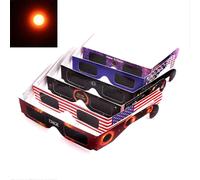 (As show, One size) Total Solar Eclipse 2024 Glasses - Set of 6 - Safe Astronomical Viewing n