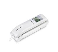 (As show, One size) Trimline Corded Phone with Dual LCD Display Caller ID Dual Systems Adjustable Ringtone Volume Desk Wall Telephone for Home