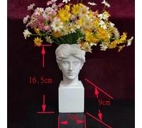 (As show, One size) Unique David Sculpture Pen holder Decor Makeup Brush Holder Storage Cosmetic Organizer Make Up Brushes Display/Vase/Penholder, Pen holder storage box