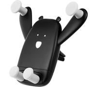 (As show, One size) Universal Car Phone Holder Cradle, Creative Car Phone Holder, Hands Free Cell Phone Holder for Car, Compatible for iPhoneGalaxy S20/Note 20/10 (Black)