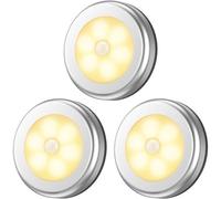 (As show, One size) Upgraded Motion Sensor Light, Cordless Battery-Powered LED Night Light, Closet Lights Stair Lights, Puck Lights, Safe Li