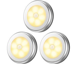(As show, One size) Upgraded Motion Sensor Light, Cordless Battery-Powered LED Night Light, Closet Lights Stair Lights, Puck Lights, Safe Li