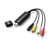 (As show, One size) USB 2.0 Audio to Video Converter Digitizes and Edits Video from Any Analog Source Including VHS DVD VCR