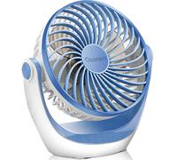 (As show, One size) USB Desk Fan, Portable Quiet Fan, Powerful Mini Fan, 3 Speed Small Table Fan for Bedroom, Office, Kitchen (360 Rotation, USB Powered)