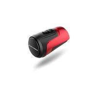 (As show, One size) usb rechargeable bicycle horn e-bike bell 100-120 DB waterproof 4 sound modes-1903 red (one)