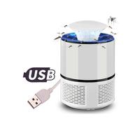 (As show, One size) Usb Uv Electric Mosquito Repellent Lamp Mosquito Killer Insect Killer Flies Trap,useful Area Up To 120m,no No Noise,no Radiation (white)