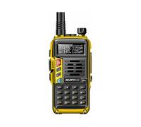 (As show, One size) UV-S9 Dual Band Portable Walkie Talkie 10W Ham Radio 2 Antennas 10KM Long Range VOX Function 128CH - Yellow