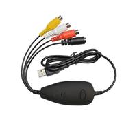 (As show, One size) Video Grabber VHS Analog Digital Version 2022 - Windows 11+ New Software - USB 2.0 Capture VHS Converter - Convert Old Video Tapes to Digital Mpeg For