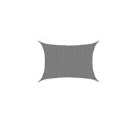 (As show, One size) Voile d'ombrage UV - 3x4m Rectangulaire Protection Solaire Toile de Jardin Balcon Gris