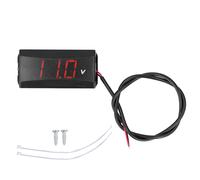 (As show, One size) Voltage Testing Meter LED Digital Display Universal for Car Motorcycle Electric Vehicle 12V80VRed