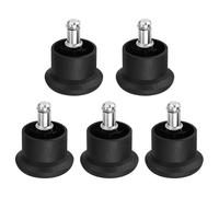 (As show, One size) VOSAREA 5pcs Chair Caster Wheels Heavy Duty & Safe Chair Wheels Stopper Fixed Stationary Castors Office Chair Foot Glides