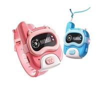 (As show, One size) Walkie Talkie Children 800m Mini Watch Compass Usb Charging School Outdoor Communication Kids Education Toy