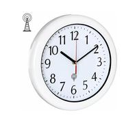 (As show, One size) Wall clock / radio-controlled waterproof, resistant - 25.4cm - with second hand