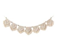 (As show, One size) Wall Hanging Tapestry Banner Fringe Garland Cotton Woven Wall Decor For Living Room Bedroom Wedding Party Decoration
