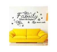(As show, One size) Wall Stickers Quotes True Happiness Depends On No Being Wall Sticker Text Bedroom Living Room Office Wall Decor