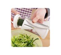 (As show, One size) White Spiral Vegetable Cutter Spiralizer - Multifunction Manual Spiralizer Spaghetti for Noodles, Carrot, Cucumber, Zucchini Slicer Maker, Asparagus P