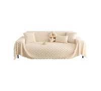(As show, One size) Winter Plush Blanket - Luxury Style Lightweight High-End Sofa Blanket Winter Thickened Anti-Cat Claw Sofa Cover Fabric 180150cm