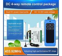 (As show, One size) Wireless Remote Control Switch High Sensitive Receiver Transmitter Switch Wide Voltage DC12V-36V Circuit Modification Equipment
