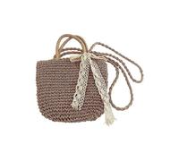 (As show, One size) Women's beach bag, handbag, women's straw clutch, straw beach bag, women's shoulder bag, cell phone pouch, beach bag for vacation