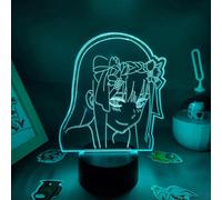 (As show, One size) XYC 3D Illusion LED Night Light Anime Figure Zero Two Lovely Gifts for Friends Lamp Bedroom Table Decor Darling in The Franxx PXJD