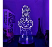 (As show, One size) XYC 3D Lamp Anime Re Zero Starting Life in Another World Nightlight for Kids Bedroom Decor Birthday Gift Re Zero Rem Led Night Light