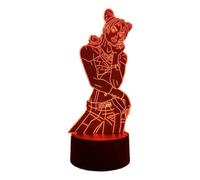 (As show, One size) XYC Anime 3D Lamp Gift Led Night Light Adventure Jolyne Cujoh for Bedroom Decor Acrylic Illusion Light Boys Girls Birthday Gift USB 7/16 Color Changin