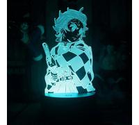 (As show, One size) XYC Anime Demon Slayer Acrylic Led Night Light Agatsuma Zenitsu Figure for Kids Child Bedroom Decor Cool Kimetsu No Yaiba Lamp Gift