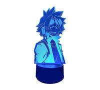 (As show, One size) XYC Anime LED Lamp My Academia 3D Nightlights Illusion Lamp for Kids, Boku no Hero Academia Denki Kaminari Night Light 16 Colors RGB Remote Control