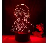 (As show, One size) XYC Anime Led Light Bungo Stray Dogs Ranpo for Bedroom Decoration Nightlight Birthday Gift Room Decor Table 3D Lamp Bungo Stray Dogs