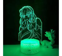 (As show, One size) XYC Anime Light Re Zero Starting Life World LED Night Light for Room Decor Nightlight Gift Re Zero 3D Lamp