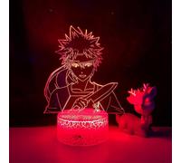 (As show, One size) XYC Food Wars Led Night Light for Bedroom Decor Birthday Gift Nightlight Anime Desk 3D Lamp