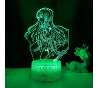 (As show, One size) XYC Led Light Anime Akame Ga Kill for Kids Bedroom Decor Night Light Brithday Gift Manga Room Desk 3D Lamp Akame Ga Kill