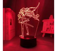 (As show, One size) XYC Manga 3D Lamp Saya Kisaragi for Children's Room Decor Night Light Kids Bithday Gift Anime Led Light Bedroom Anime Illusion Lamp PXJD