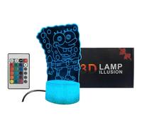 (As show, One size) XYC Night Light for Kids Bedroom. Remote Control Multi Color Mode 3D illusional lamp. Best Gift for Kids Birthday,Christmas. Easy use with USB Chargin