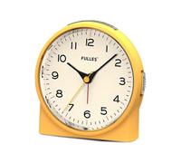 (As show, One size) XYC Silent Analog Alarm Clock Non Ticking,Heavy Sleepers, Snooze, 6 Wake Up Sounds,Battery Operated and Light Functions, Easy Set (Yellow)