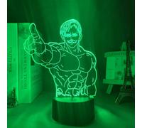 (As show, One size) XYC The Seven Deadly Sins Escanor Led Night Light for Bedroom Decor Gift Nightlight Anime 3D Lamp The Seven Deadly Sins Escanor