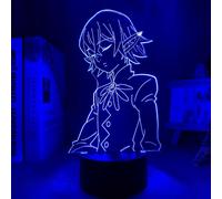 (As show, One size) XYC The Seven Deadly Sins Helbram Led Night Light for Bedroom Decor Nightlight Birthday Gift Anime 3D Lamp The Seven Deadly Sins