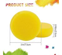 (As show, One size) Yellow Painting Sponge,3In Watercolor Synthetic Sponge Artist Sponge