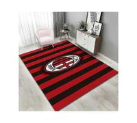 (As show, Real MadridB) Vintage Square Carpets Soft Non Slip High Water Absorption Rug For Study Room