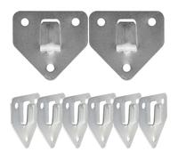 (As show, Red) 8 Pcs Wall Mount Fire Extinguisher Hook Heavy Duty Fire Extinguisher Bracket Holder