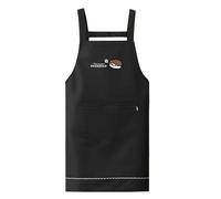 (As show, Red) Waterproof PVC Cooking Apron Japanese Korean Style Oil-proof Non-stick Cooking Chef Apron with Large Front Pockets