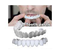 (As show, The Baby Tooth Under) New Snap On Smile Dental Upper False Teeth Cover Perfect Smile Veneers Comfort Fit Flex Denture Teeth Whitening Braces