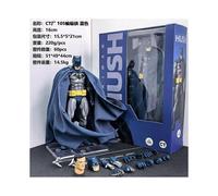 (As show, With box-1) CT Toys Batman Mafex 105 Blue 1/6 Scale Action Figure DC Batman Shf Anime Collectible Figurine for Kids And Collectors Xmas Gift