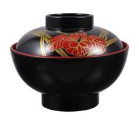 (As Shown 2, One size) Kitchen Japanese Lidded Soup Bowl Traditional Japanese Style Rice Bowl for Japanese Restaurant