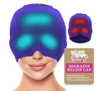 (As shown) Tension Headache Migraine Relief Cap Ice Cold Heat Compressed Therapy Hat Mask